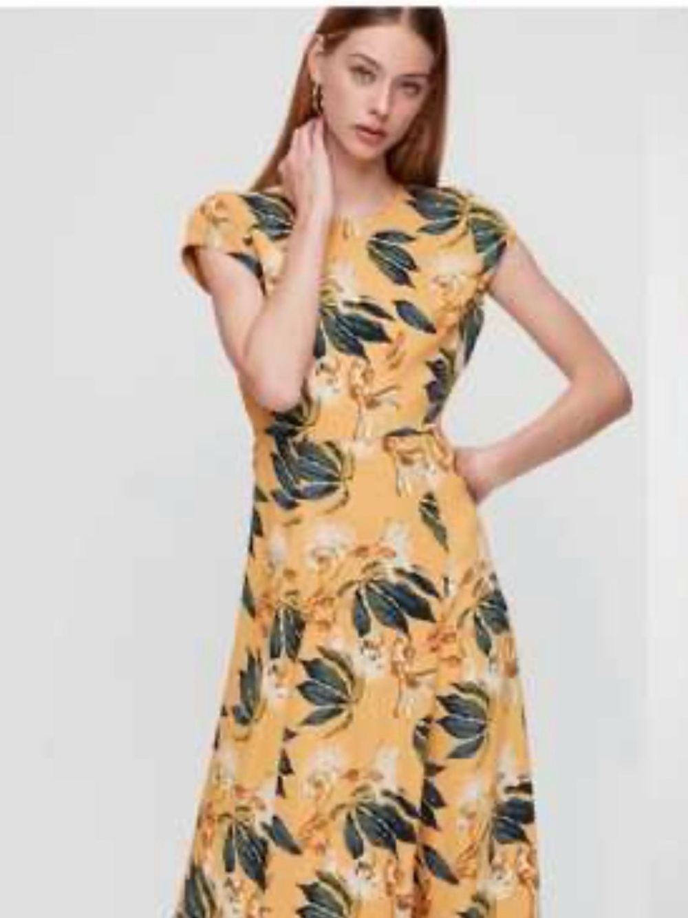 Aritzia Babaton floral crepe dress - Sz 2